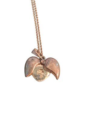 Sterling Silver Heart Pendant Necklace With "I Love You" Message & 16" Chain